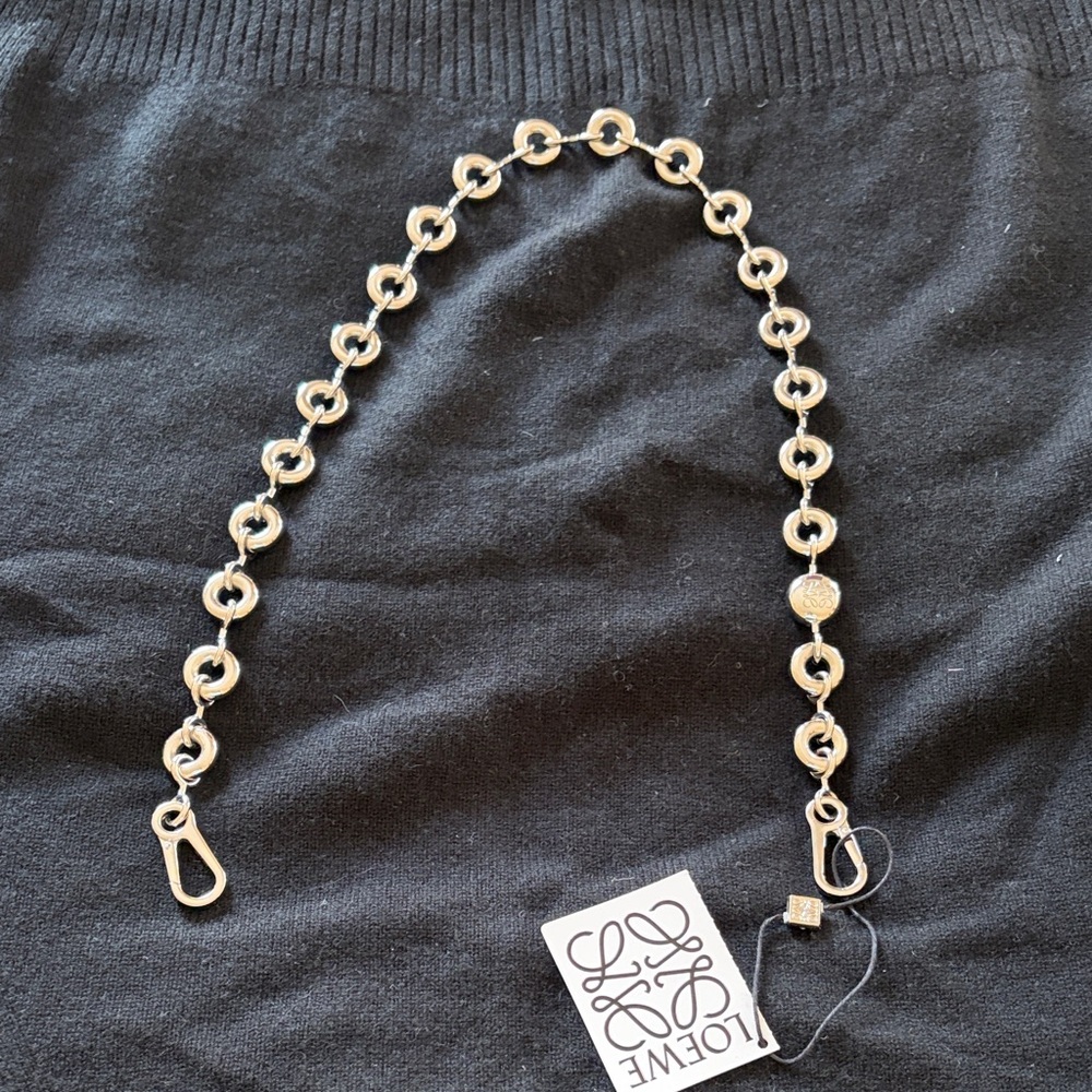 Loewe Donut Chain Strap in Silver